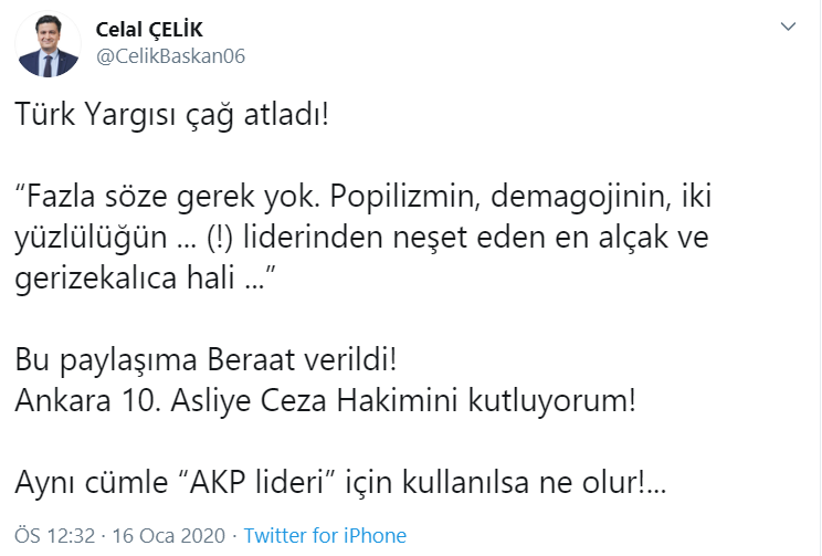 Kılıçdaroğlu'na hakaret eden Erdoğan'ın başdanışmanı hakkında skandal karar! - Resim : 1