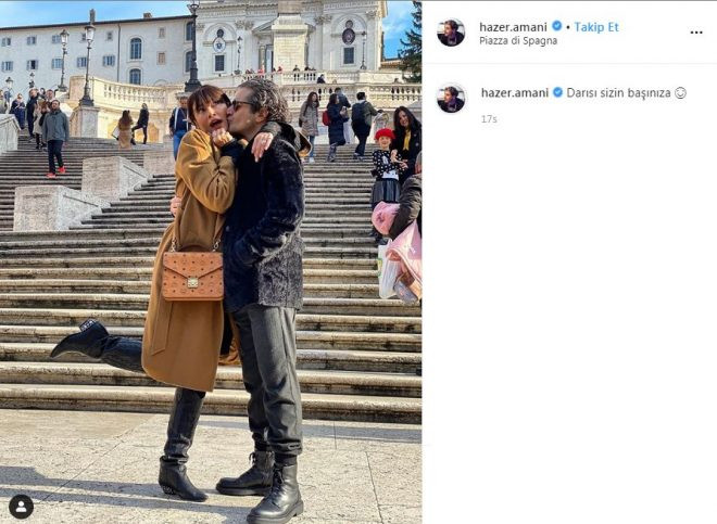 Yeni evli Sıla ve Hazer'den Roma'da aşk dolu paylaşım - Resim : 1