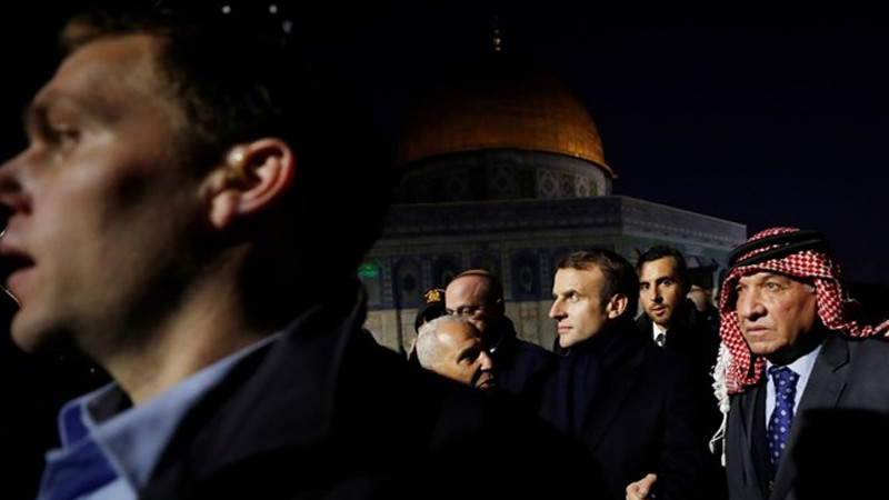 İsrail'de gerilim! Macron polisi kiliseden kovdu - Resim : 1