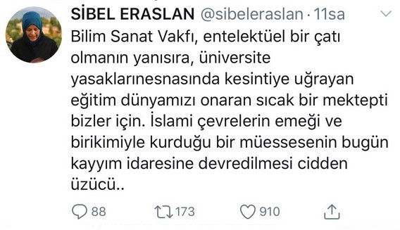 Emine Erdoğan'a yakınlığıyla bilinen Sibel Eraslan'dan Ahmet Davutoğlu hamlesi - Resim : 1