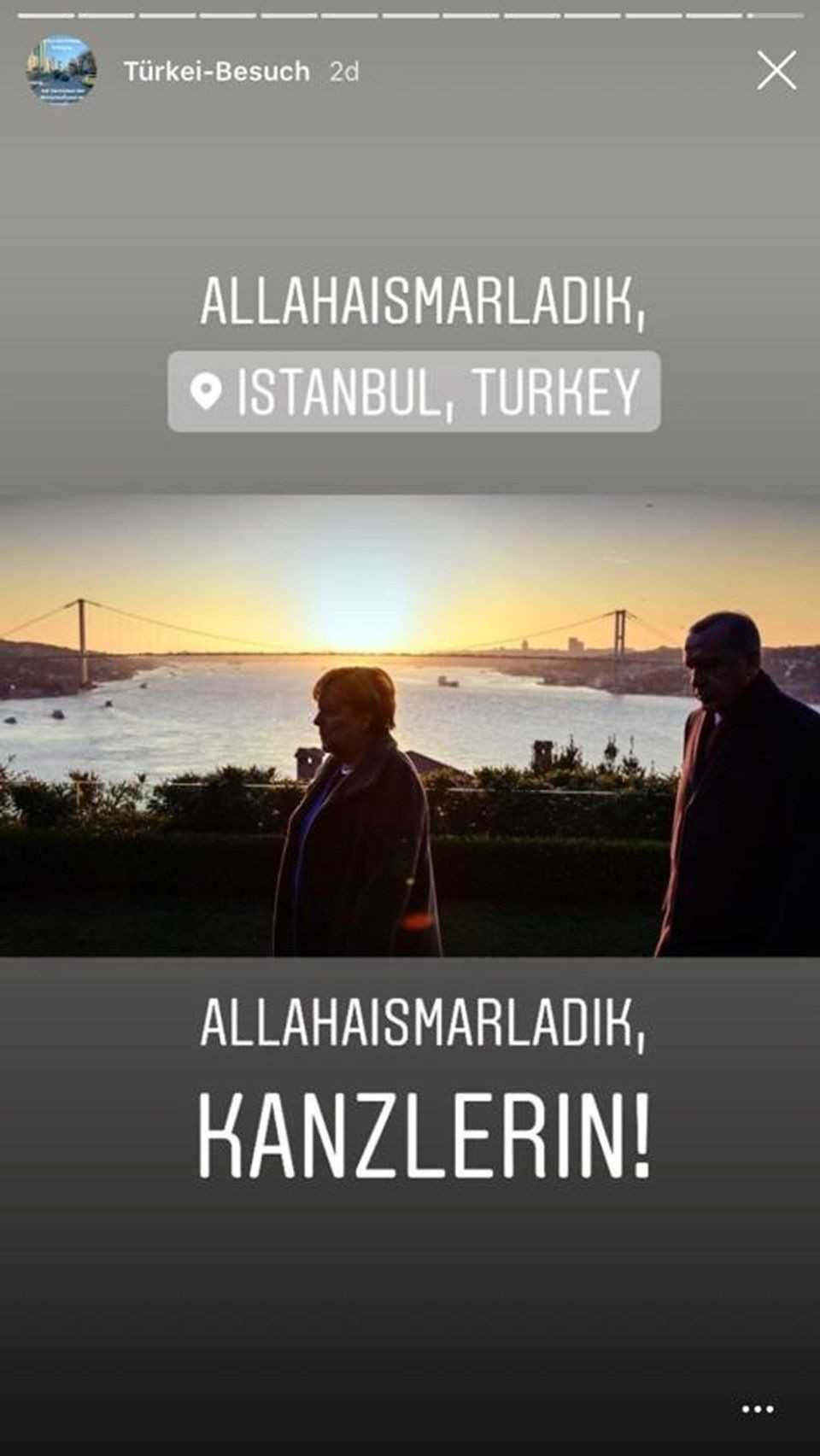 Merkel, Erdoğan ile fotoğrafını paylaştı: 'Allahaısmarladık, İstanbul' - Resim : 1