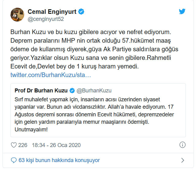 AKP'li ve MHP'li isimlerin deprem tartışması ortalığı karıştırdı - Resim : 1