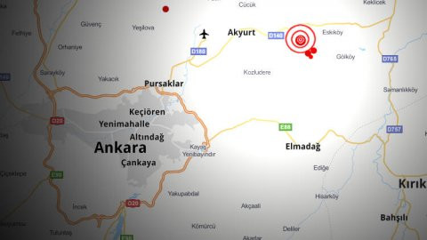 Ankara'da 3.9 büyüklüğünde deprem!