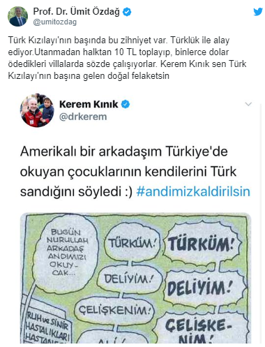 Kızılay Başkanı Kerem Kınık'ın 'Andımız' tweetine tepki: Kızılay'ın başına gelen doğal felaketsin - Resim : 2