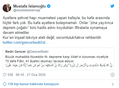 YTÜ Profesörü Bedri Gencer'den skandal 'deprem' paylaşımları! - Resim : 3