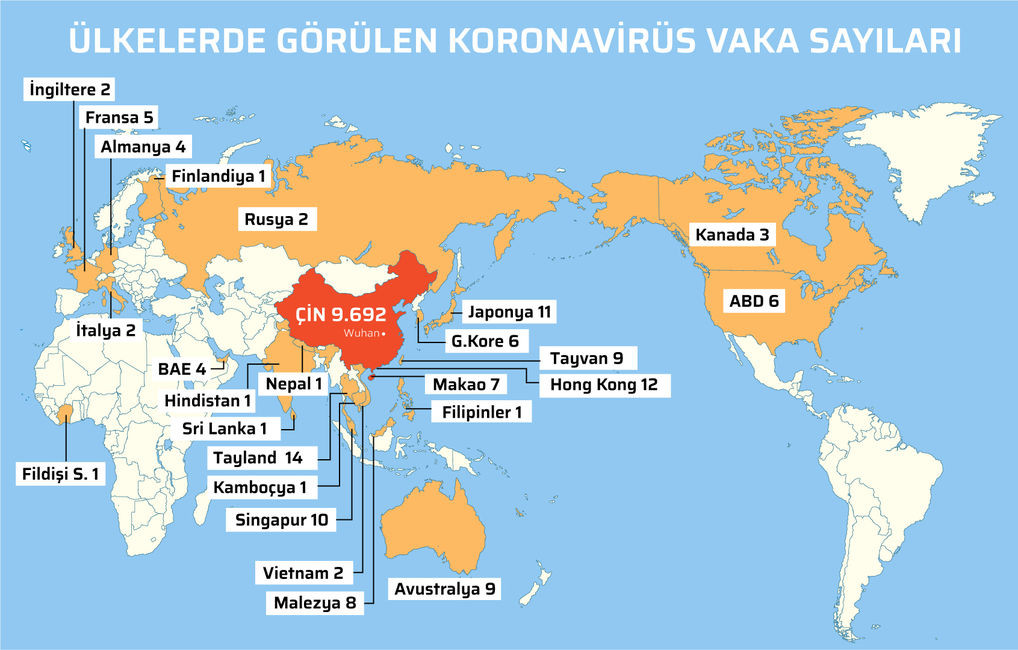 Koronavirüs dünyayı alarma geçirdi! Komşu ülkeler Çin'e sınırlarını kapatıyor - Resim : 1