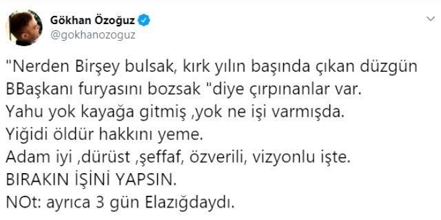 Gökhan Özoğuz’dan Ekrem İmamoğlu’na destek - Resim : 1