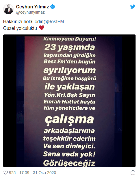 Ceyhun Yılmaz'dan hayranlarını üzecek haber - Resim : 1