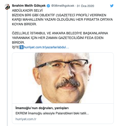 Melih Gökçek'in hedefinde bu kez Abdulkadir Selvi var - Resim : 1