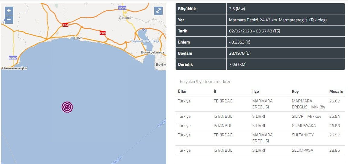 Sabaha karşı İstanbul ve İzmir'de hissedilen korkutan depremler - Resim : 1