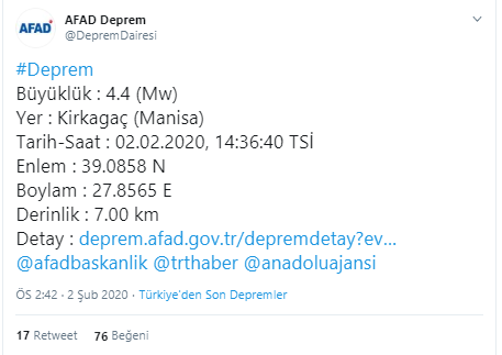 Manisa'da deprem! İzmir ve çevre illerde de hissedildi - Resim : 2