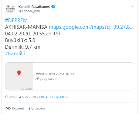 Manisa Akhisar'da bir deprem daha! İzmir ve çevre illerde de hissedildi - Resim : 1