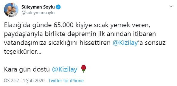 Süleyman Soylu’dan Kızılay’a ‘destek operasyonu’ - Resim : 1
