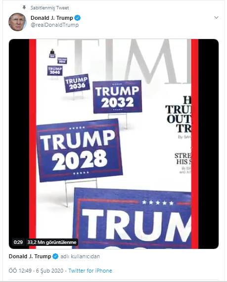 Donald Trump azil soruşturmasında aklanmasının ardından TIME dergisi ile yanıt verdi - Resim : 1