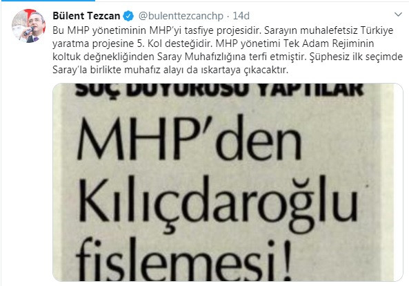 Bülent Tezcan'dan MHP'ye: Koltuk değnekliğinden Saray muhafızlığına terfi ettiler - Resim : 2