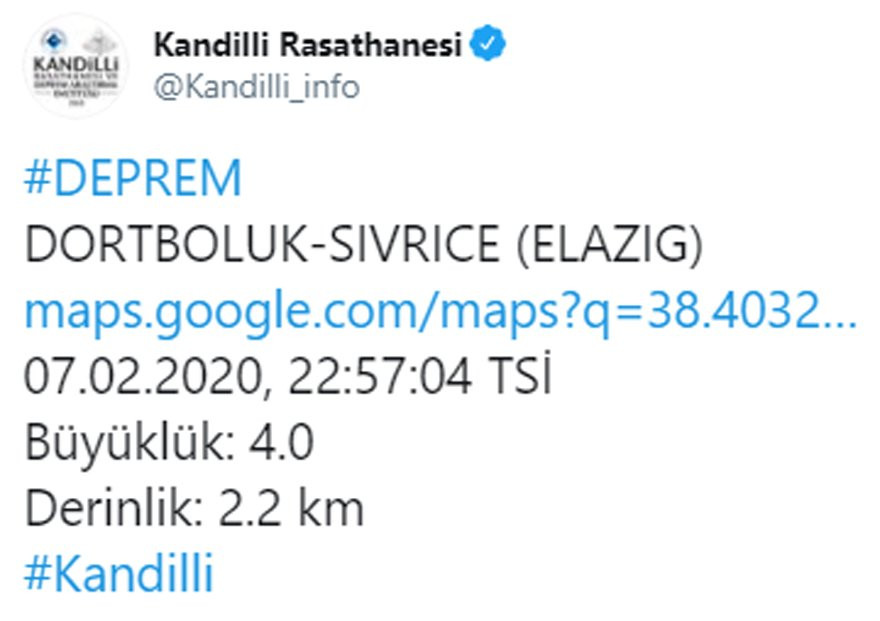 Elazığ'da artçı sarsıntılar sürüyor! Bir deprem daha - Resim : 1