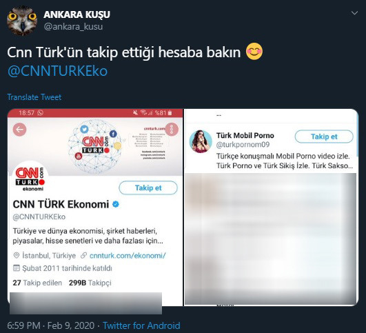 Bir 'erotik' hesap skandalı da CNN Türk'ten! - Resim : 1