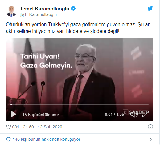 Karamollaoğlu'ndan Erdoğan'a: ABD'nin gazına gelmeyin - Resim : 1