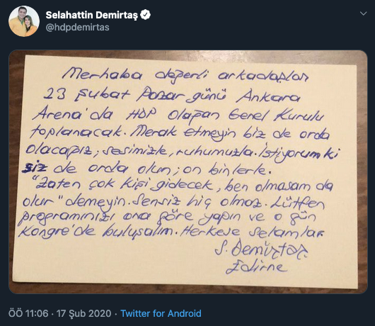 Selahattin Demirtaş'tan HDP Kongresi mesajı - Resim : 1