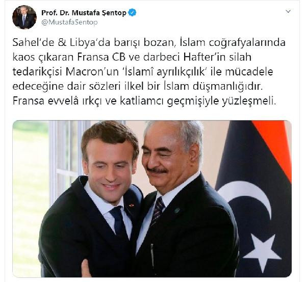TBMM Başkanı Mustafa Şentop'tan Macron'a tepki - Resim : 1