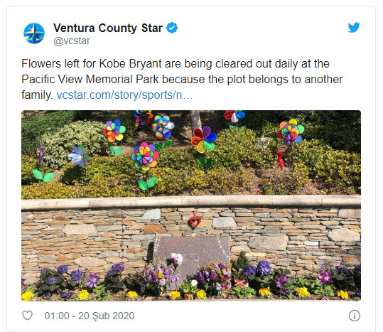 Kobe Bryant hayranları yanlış mezara akın ediyormuş - Resim : 1
