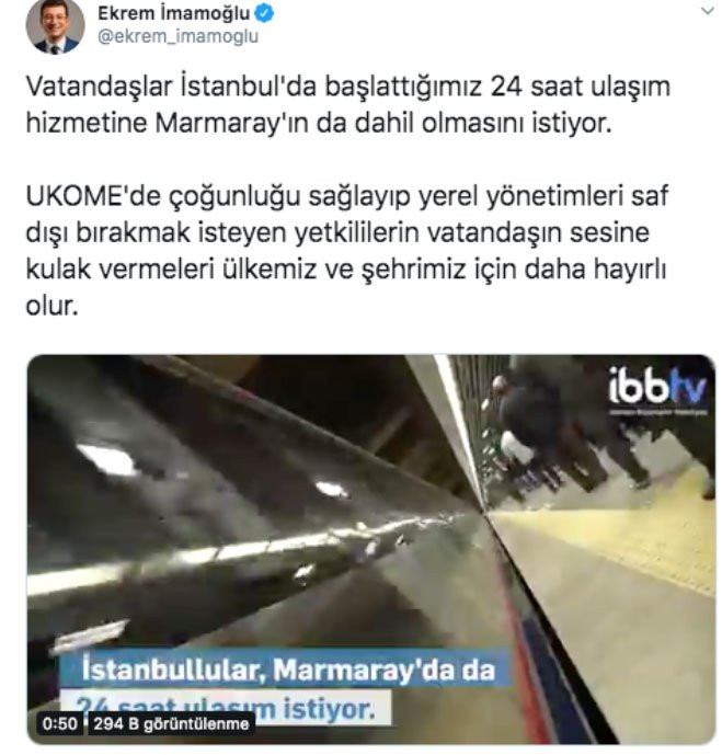 Ekrem İmamoğlu'ndan 'Marmaray' çağrısı - Resim : 1