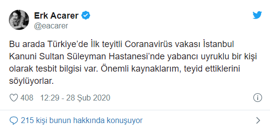 İstanbul'da koronavirüs tespit edildi iddiası - Resim : 1