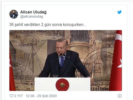 Erdoğan'ın 36 şehit açıklamasını yaptığı konuşmadaki gülüşmeler tepki çekti - Resim : 2
