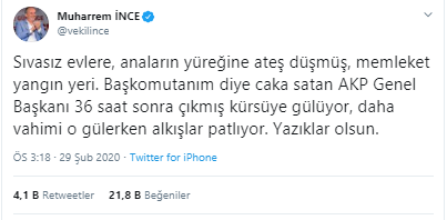 Muharrem İnce'den Erdoğan'a: Çıkmış kürsüye gülüyor, o gülerken alkışlar patlıyor - Resim : 1