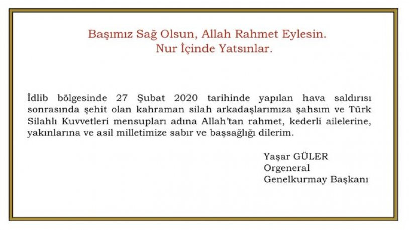 Genelkurmay Başkanı Yaşar Güler'e tepki yağdı - Resim : 1