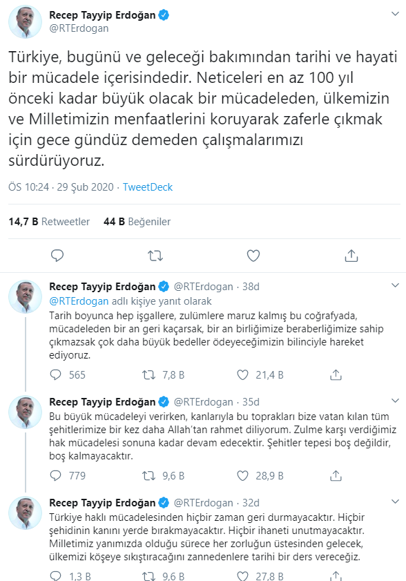 Erdoğan'dan 'geri adım atmayacağız' mesajı: Çok daha büyük bedeller ödeyeceğimizin bilinciyle hareket ediyoruz - Resim : 1