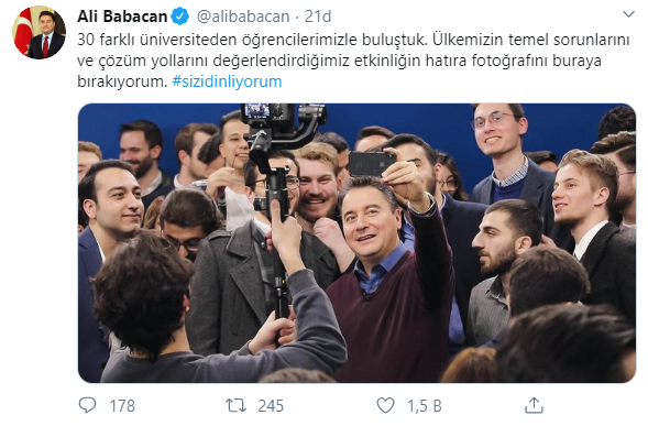 Ali Babacan öğrencilerle buluştu - Resim : 1