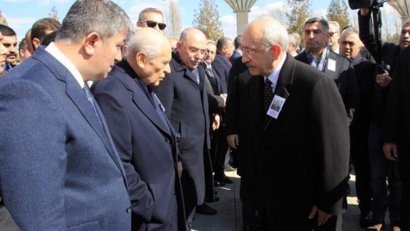 Şehit cenazesine katılan Bahçeli, Kılıçdaroğlu'nun uzattığı eli sıkmadı