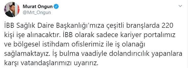 İBB'ye 220 kişi alınacak - Resim : 1