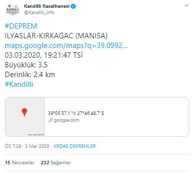 Manisa'da artçı sarsıntılar sürüyor! Bir deprem daha - Resim : 1