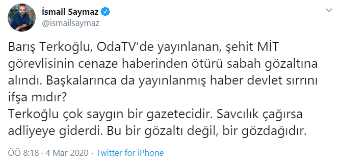 Barış Terkoğlu'nun gözaltına alınmasına tepki yağdı: Derhal serbest bırakılmalı - Resim : 9