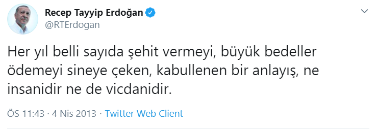 Bugün 'Şehitler tepesi boş kalmayacak' diyen Erdoğan 7 yıl önce bunları söylemiş - Resim : 1