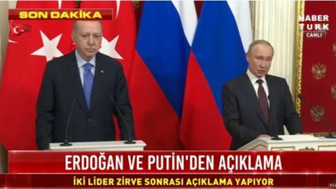 Putin: 6 saatlik görüşmenin sonucu olarak bu belgeyi hazırladık