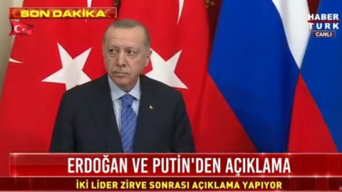 Erdoğan: Ateşkes gece yarısı yürürlüğe girecek