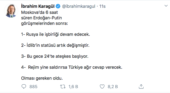 Moskova'dan ateşkes çıktı, yandaş yazar anında döndü - Resim : 2