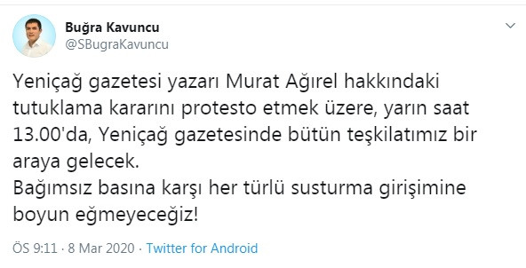 İYİ Parti'den Murat Ağırel kararı: Basını susturma girişimine boyun eğmeyeceğiz - Resim : 1