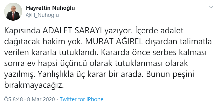 İYİ Partili vekilden Murat Ağırel çıkışı: Bu işin peşini bırakmayacağız - Resim : 1