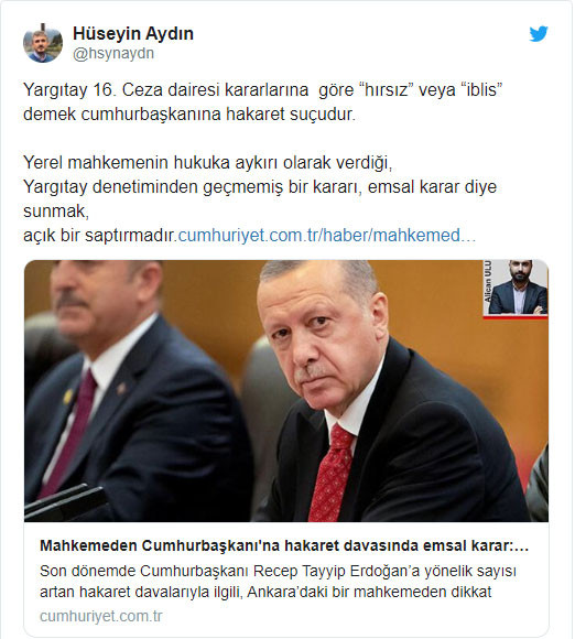 Erdoğan'ın avukatından Cumhuriyet'in haberine tepki - Resim : 2