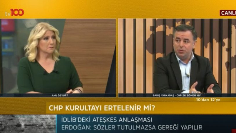 'CHP kurultayı ertelenecek mi?' sorusunun yanıtı Tv 100 canlı yayınında verildi