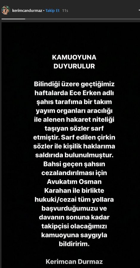 Kerimcan Durmaz Ece Erken’e dava açtı - Resim : 1