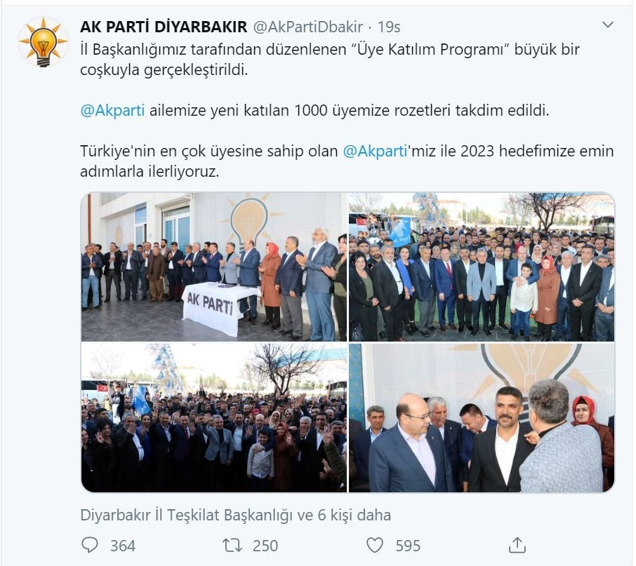 AKP ‘virüs’ dinlemedi! Korona salgınına rağmen bin kişilik toplantı - Resim : 1