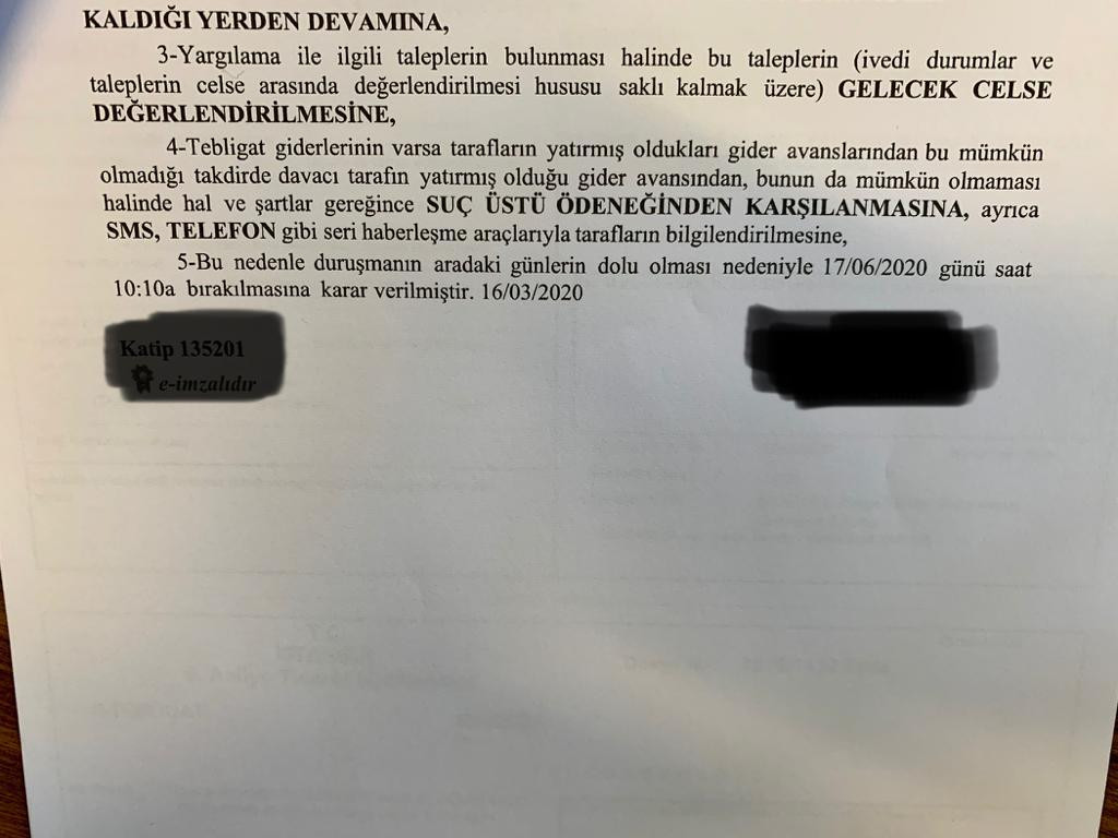 Koronavirüs ilk kez mahkeme tutanağında! - Resim : 2