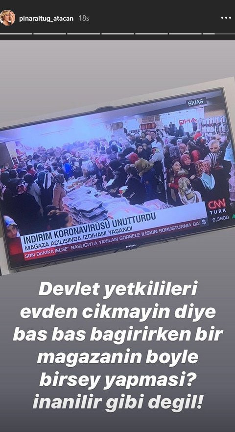 Pınar Altuğ haber bültenindeki görüntüye isyan etti - Resim : 1
