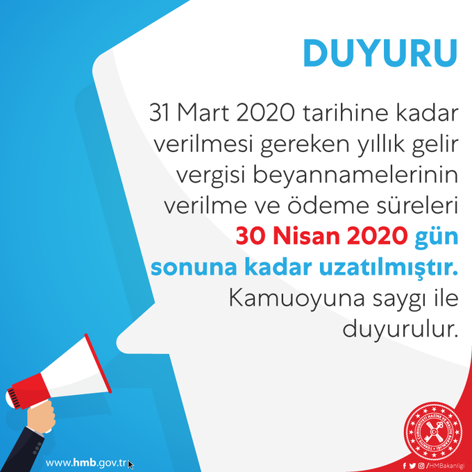 Bakanlıktan açıklama: Yıllık gelir vergisi ödemeleri ertelendi - Resim : 1