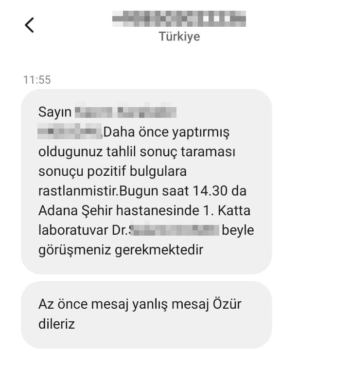 Müftülük memuru, vatandaşlara 'koronavirüs testiniz pozitif' mesajı attı - Resim : 1